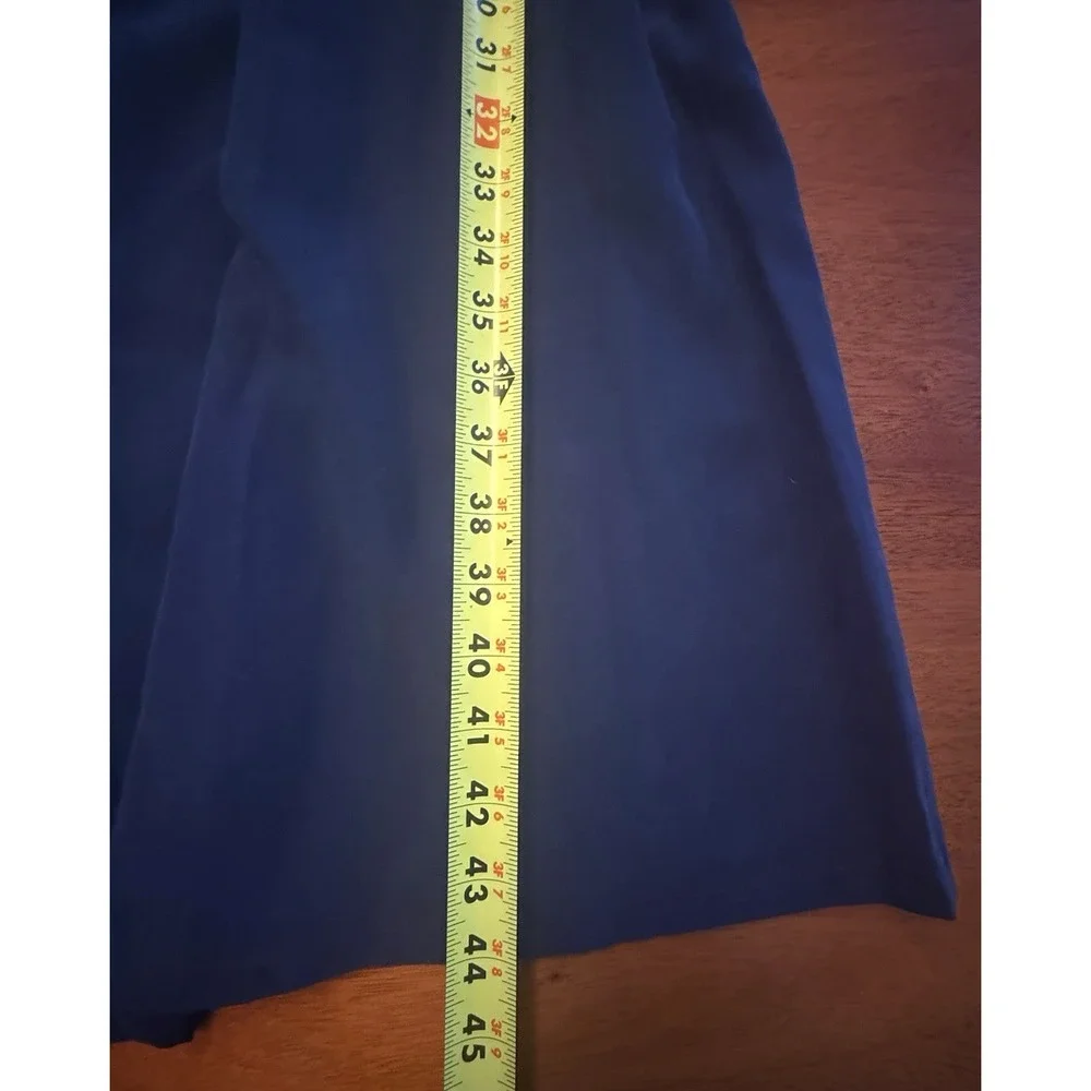 Hill House Home The Jasmine Nap Dress XXS Navy Blue Smocked Midi Long Sleeve NWT - Picture 8 of 13